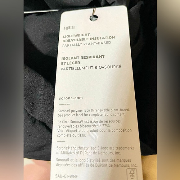 DKNY Hooded Puffer Jacket faux fur Size M Black. - Picture 12 of 16